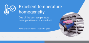 Ultra-Low Temperature Freezers offer excellent temperature homogeneity. 