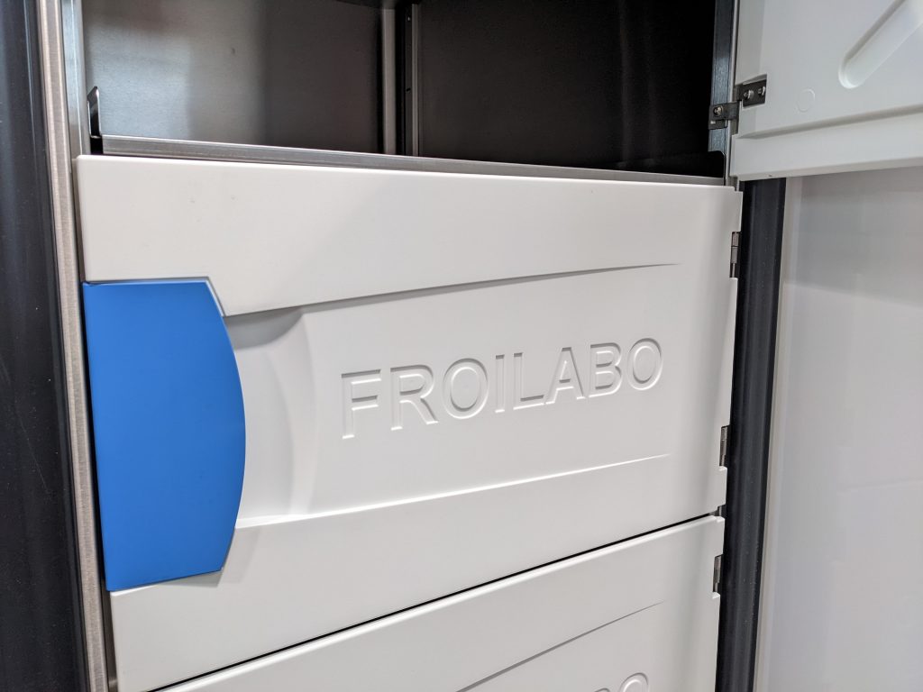 Ultra-Low Temperature Freezer internal storage.