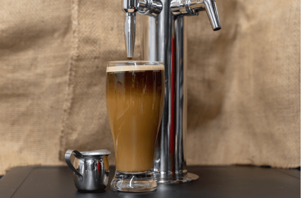 Nitro beer is made using nitrogen for carbonation.